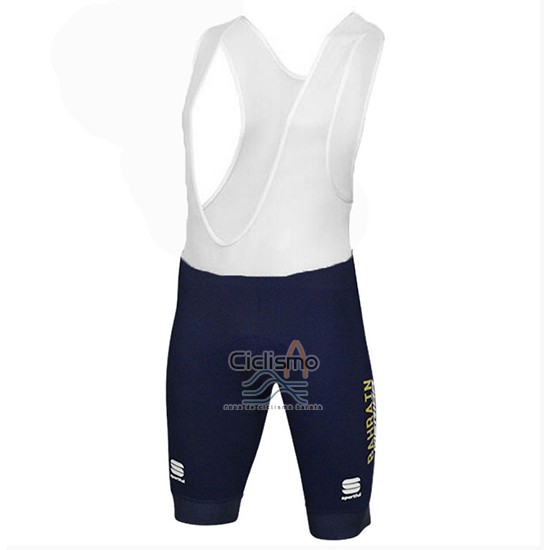 Bahrain Merida SS Ropa Ciclismo Culotte Corto 2018 Mangas Cortas Naranja